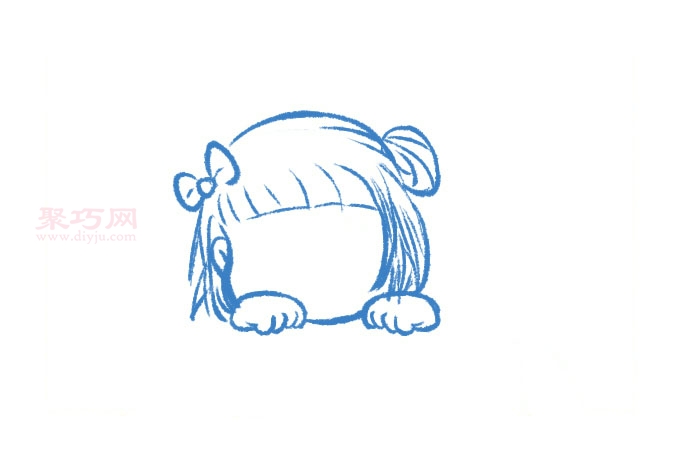 儿童画可爱小女孩怎么画 来看可爱小女孩简笔画画法