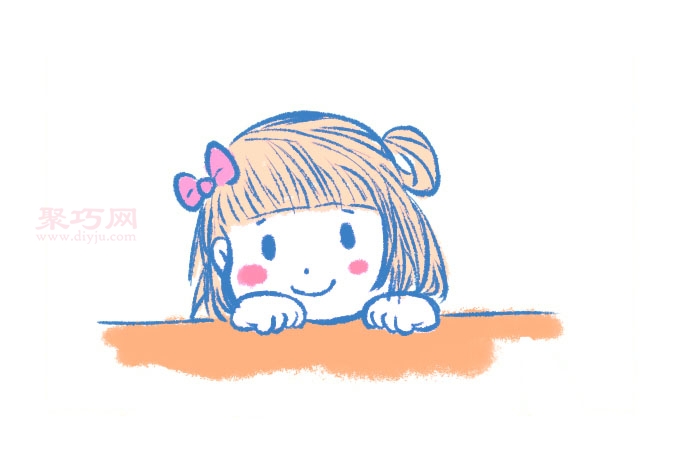儿童画可爱小女孩怎么画 来看可爱小女孩简笔画画法