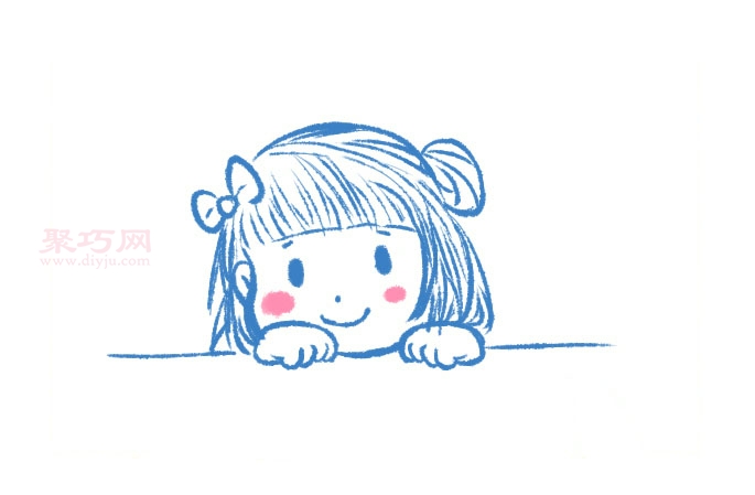 儿童画可爱小女孩怎么画 来看可爱小女孩简笔画画法